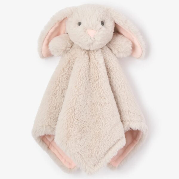 Elegant Baby Tan Bunny Lovey Blanket