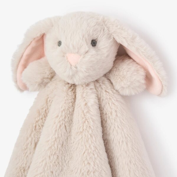 Elegant Baby Tan Bunny Lovey Blanket