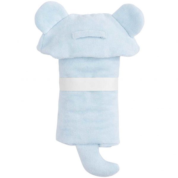 Elegant Baby Blue Bear Hooded Towel