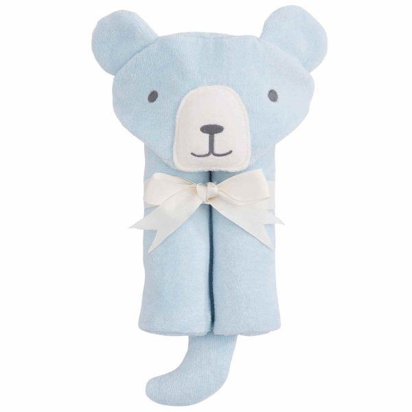 Elegant Baby Blue Bear Hooded Towel