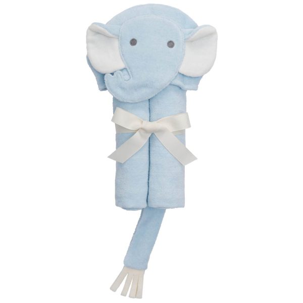 Elegant Baby Blue Elephant Hooded Towel