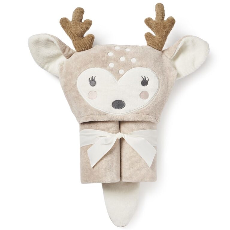 Elegant Baby Deer Hooded Towel - Stitch Sensations