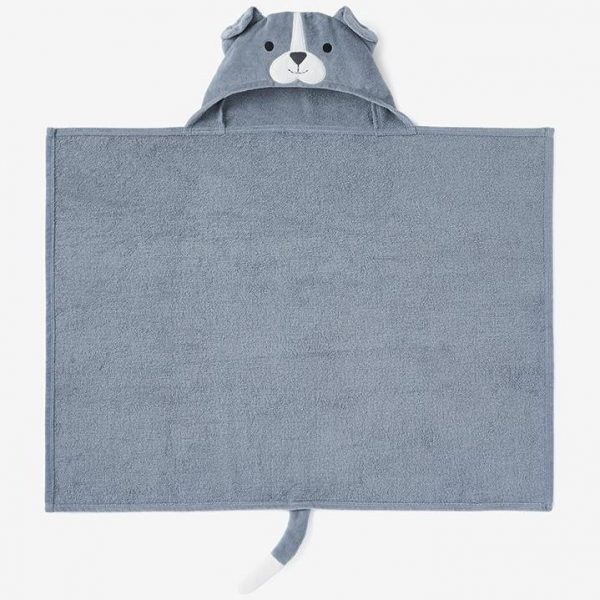 Elegant Baby Gray PuppyElegant Baby Gray Puppy Hooded Towel For Toddlers