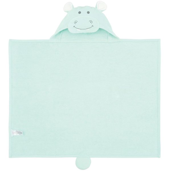 Elegant Baby Hippo Hooded Towel