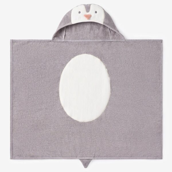 Elegant Baby Penguin Hooded Bath Wrap