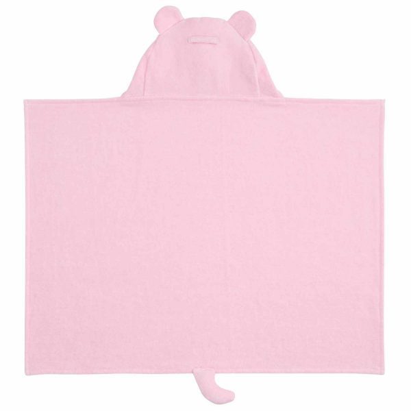 Elegant Baby Pink Bear Hooded Towel