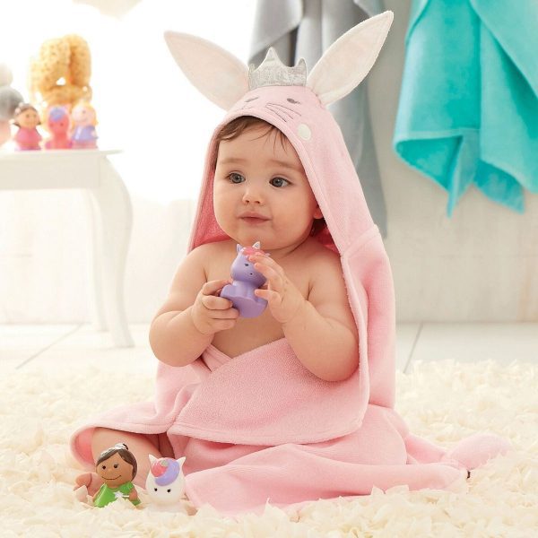 Elegant Baby Princess Bunny Hooded Towel