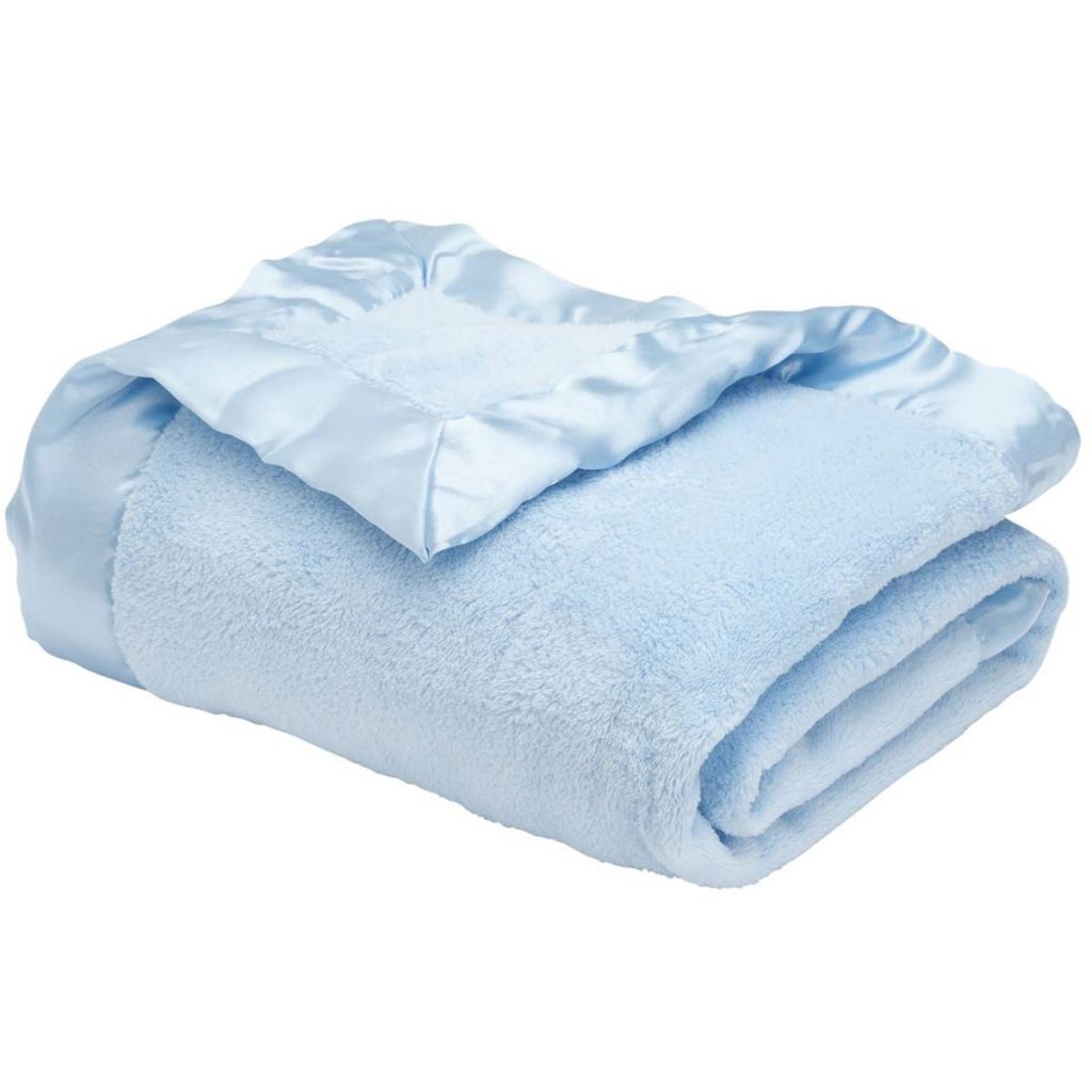 Elegant Baby Fleece Blanket (36 x 45) - Blue - Stitch Sensations