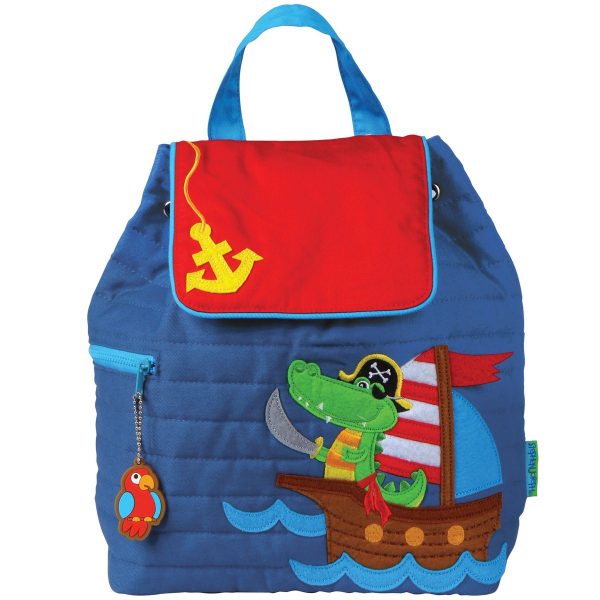 Stephen Joseph Alligator Pirate Quilted Backpack