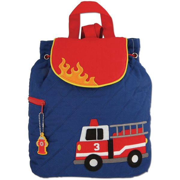 Stephen Joseph Fire Truck Quilted Backpack