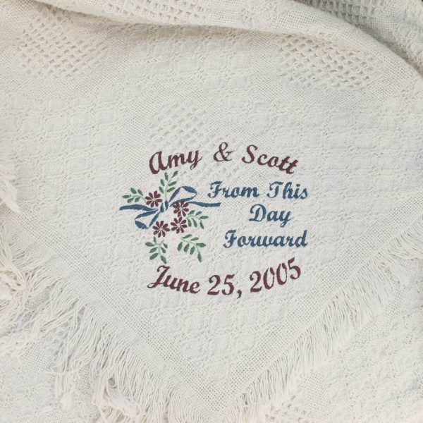 From This Day Forward Wedding Throw Blanket