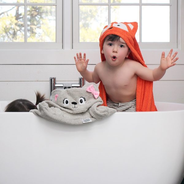 Yikes Twins Fox And Cat Hooded Towels