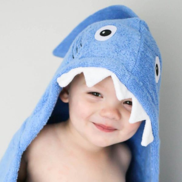 Yikes Twins Shark Hooded Towel